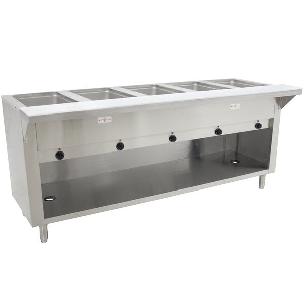 a close-up of a food warmer