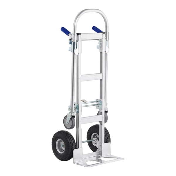 A Lavex hand truck with pneumatic wheels and handles.