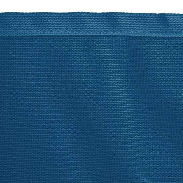 A mariner blue waterproof vinyl cover with Velcro closure.