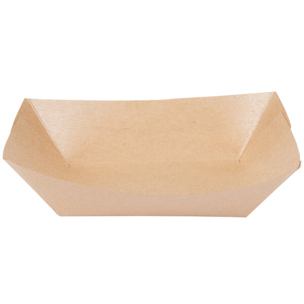 Rectangular Kraft Food Tray with Black PE Barrier Recyclable  **choose qty** 
