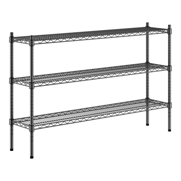 A black wire Regency 3-shelf kit.