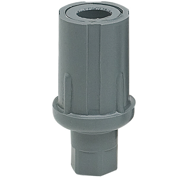 A Kason adjustable grey plastic hex foot insert for tubing.