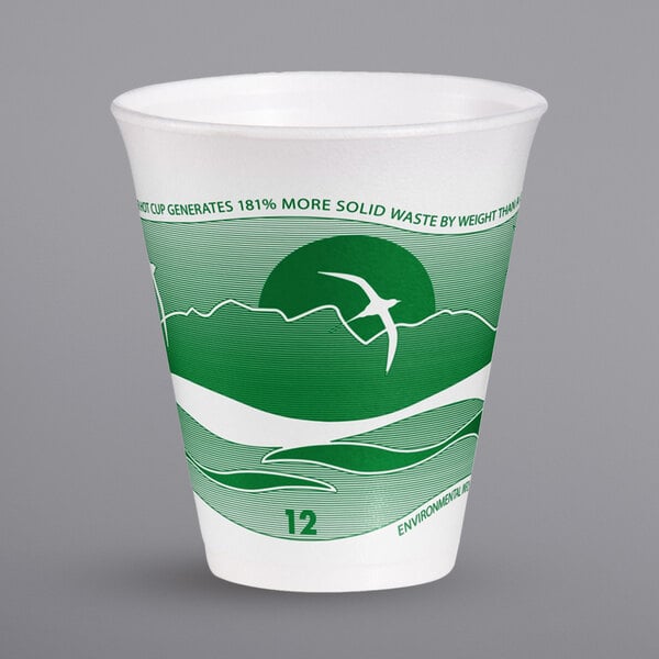 Dart 12LX16H 12 oz. Horizon Foam Cup 1000/Case