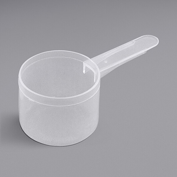 a clear plastic container with a handle