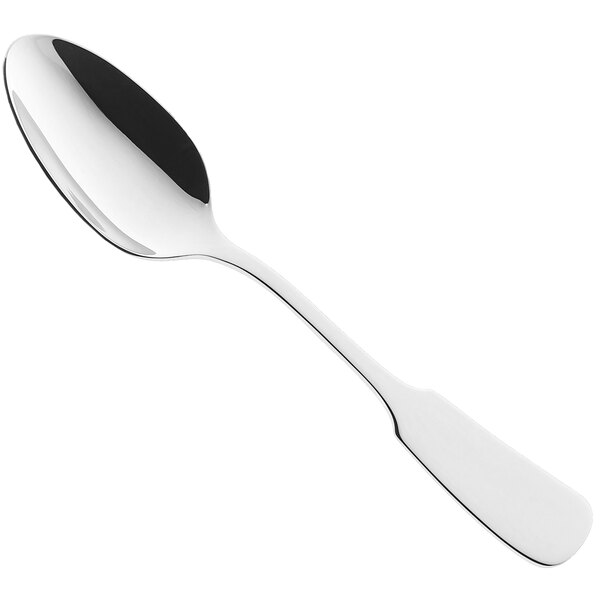 A RAK Porcelain stainless steel teaspoon with a silver handle.