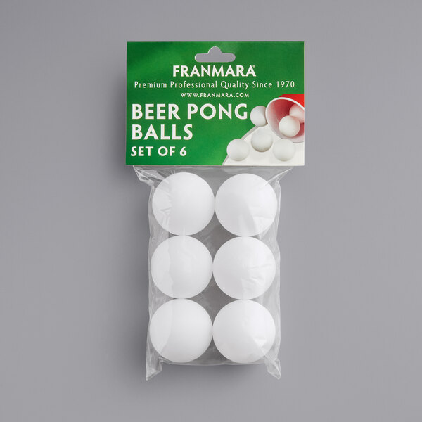 NEW Beer Pong Balls FREE SHIPPING !! Pack of 6 green balls 