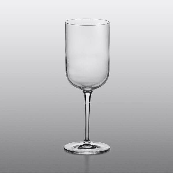 A clear Luigi Bormioli Sublime red wine glass on a white background.