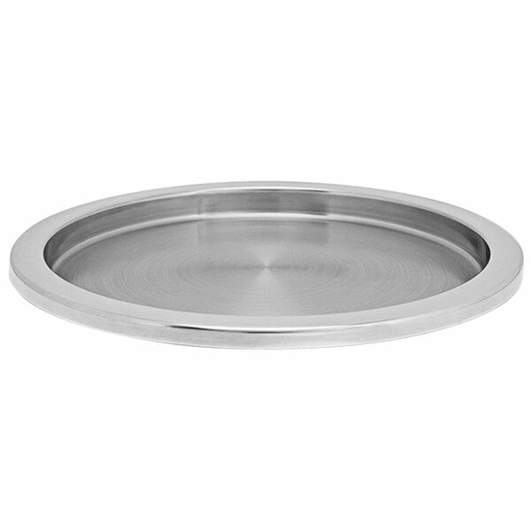 a close up of a silver object