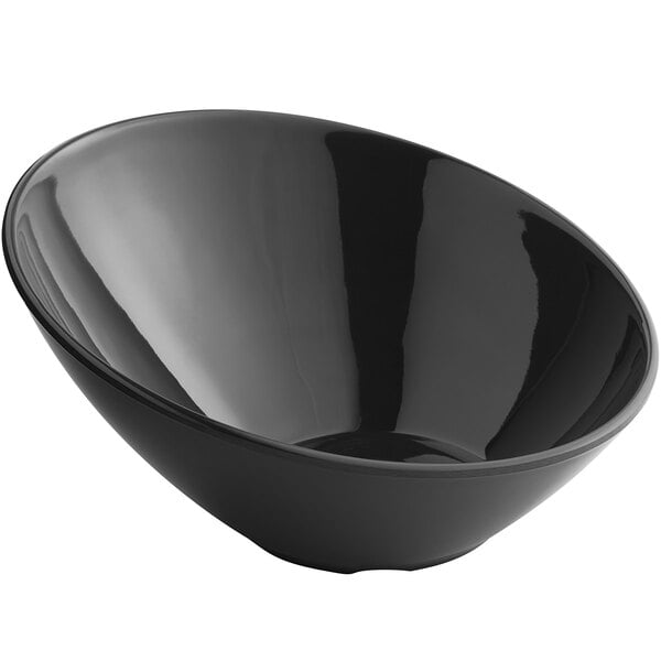 Restaurantware RWP0205B 200 Count Pet Cold Salad Bowl, Medium/17.6 oz, Black