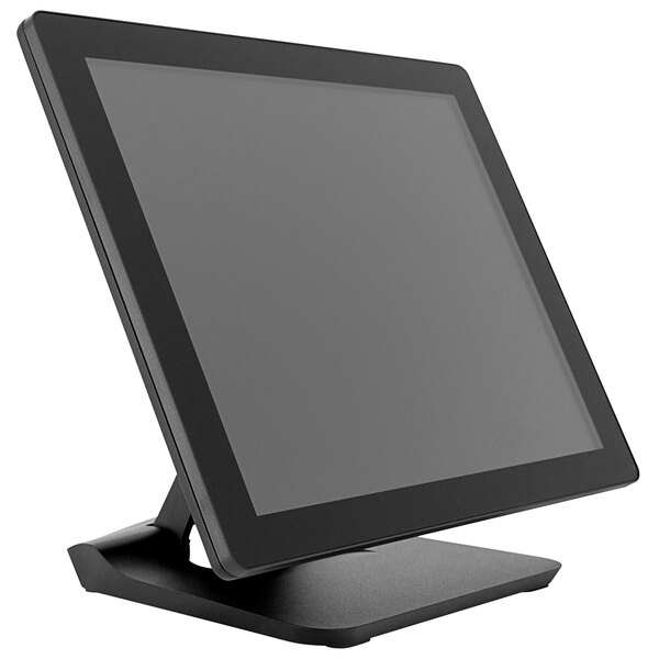 A Custom EVO TP6 POS Terminal with a black computer monitor on a stand.