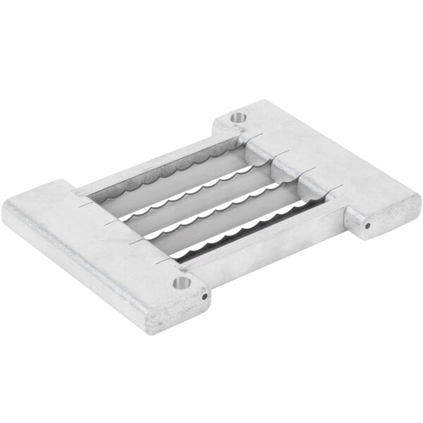 A stainless steel Nemco blade assembly set with four holes.