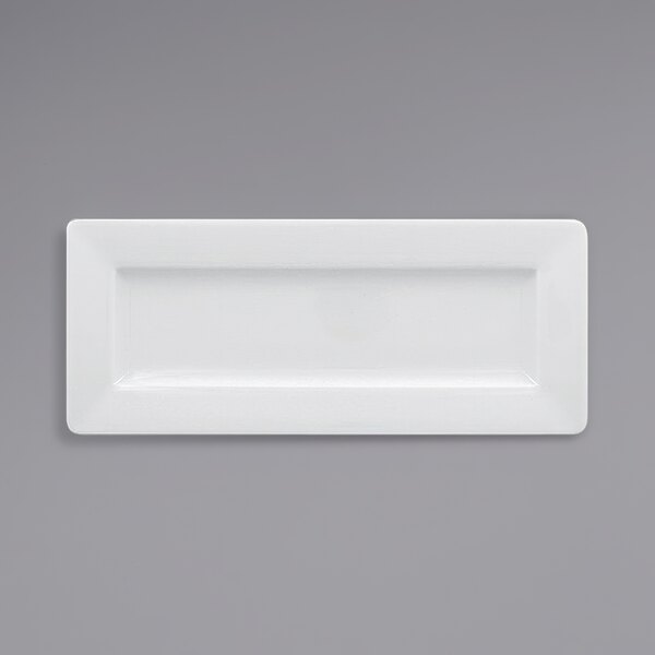 A white rectangular RAK Porcelain Polaris plate.