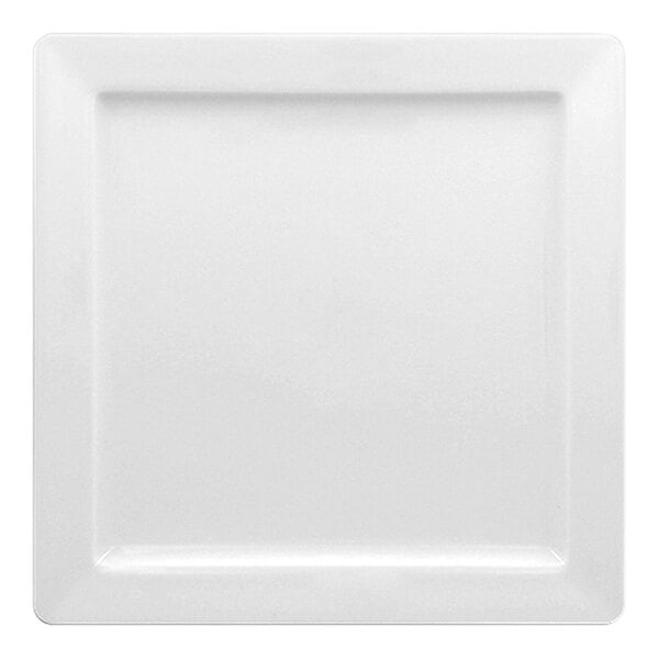 RAK Porcelain Access 10 5/8" Wide Rim Square Porcelain Plate - 6/Case