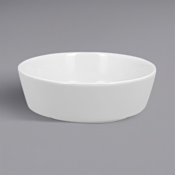 A RAK Porcelain bright white round porcelain bowl.