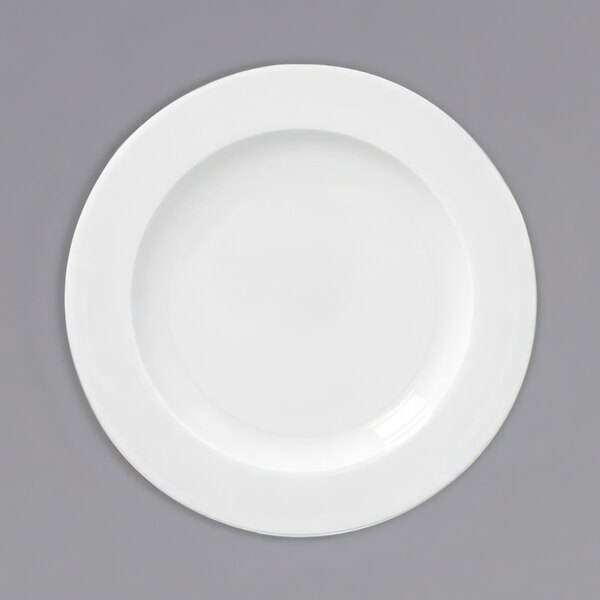 A white RAK Porcelain Polaris flat plate on a white background.