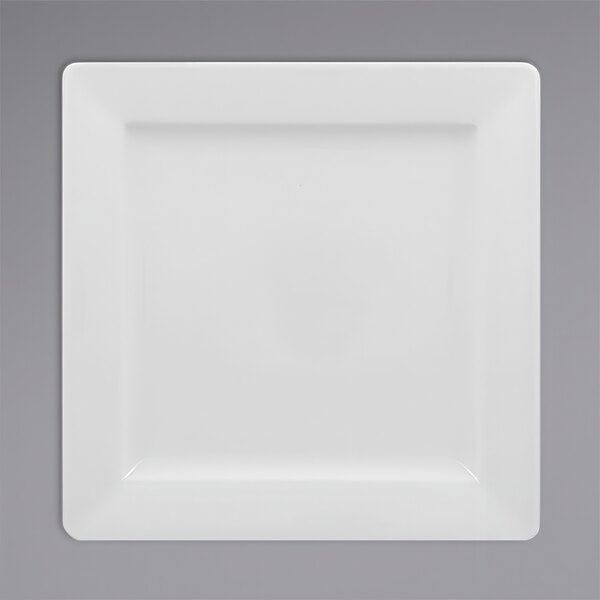 A white square RAK Porcelain Polaris plate.