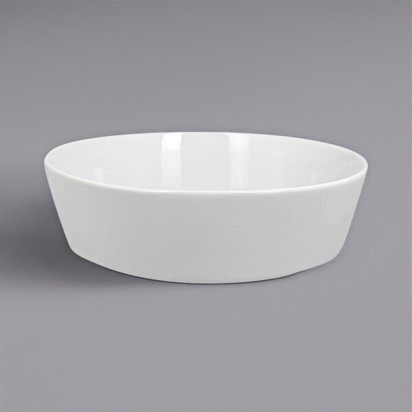 A RAK Porcelain bright white bowl on a white background.