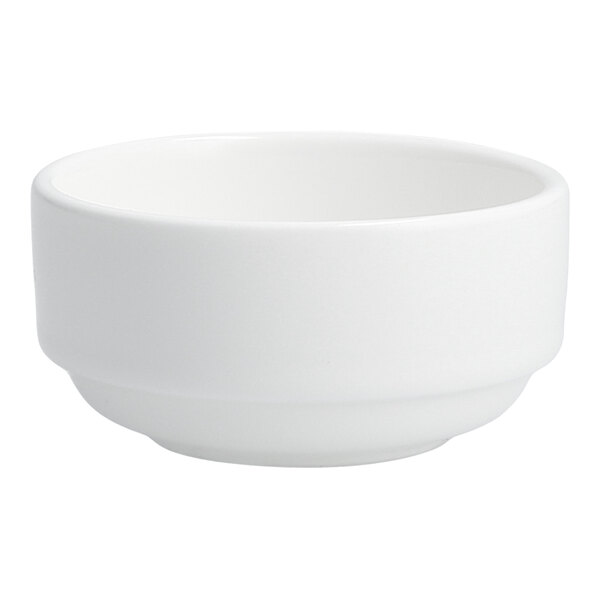 Zwiesel Fortessa Fortaluxe® 2 oz. White Porcelain Round Ramekin - 48/Case