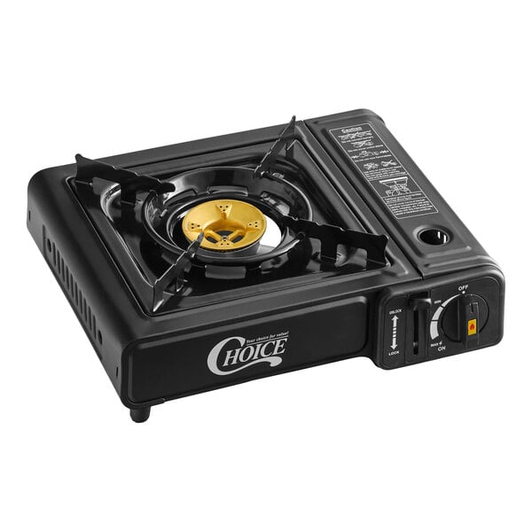 Choice 1-Burner High Performance Butane Range / Portable Stove with Brass Burner - 8000 BTU
