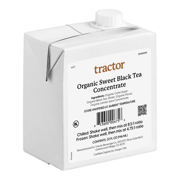 Tractor Beverage Co. Organic Sweet Tea Beverage 8.5:1 Concentrate 32 fl. oz.