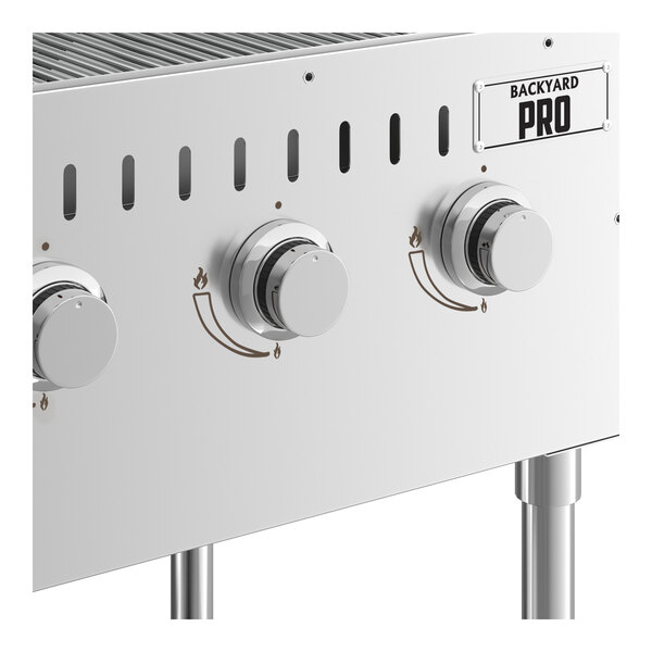 a close up of a grill