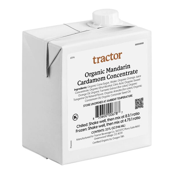 Tractor Beverage Co. Organic Mandarin & Cardamom Beverage 8.5:1 Concentrate 32 fl. oz.