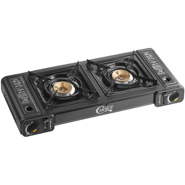 Portable Stove With Brass Burners, Countertop Gas Burner