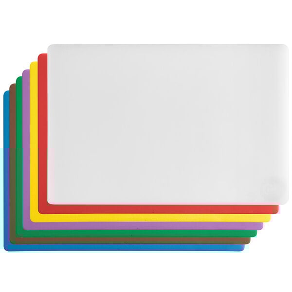 A white board with red, yellow, and green stripes.