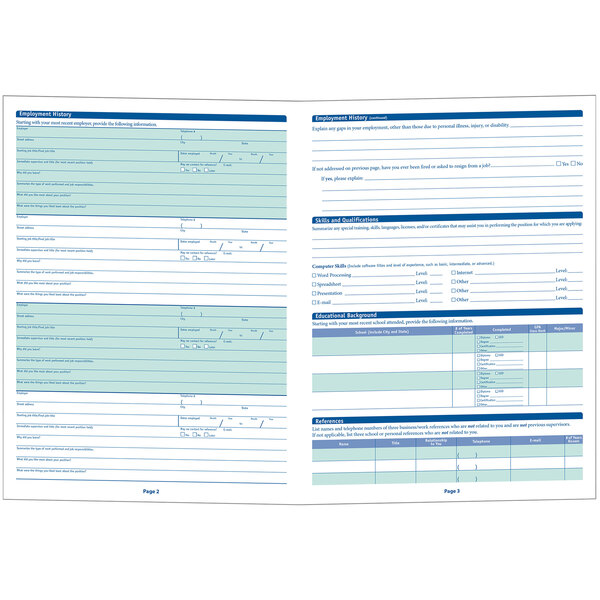 A ComplyRight Washington State job application form with blue and white text and check boxes.
