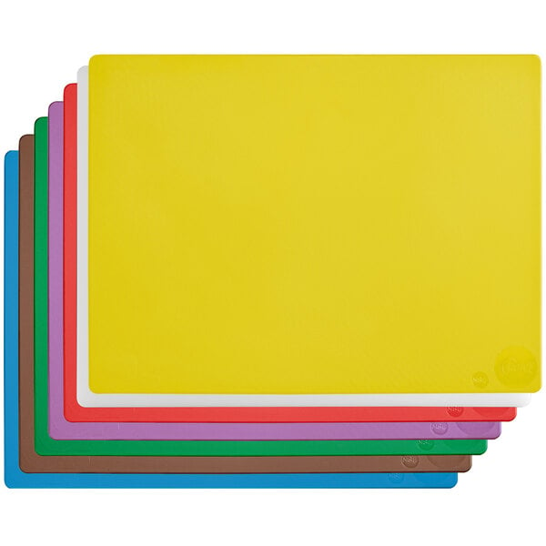 Choice 10 x 6 x 1/2 White Polyethylene Cutting Board