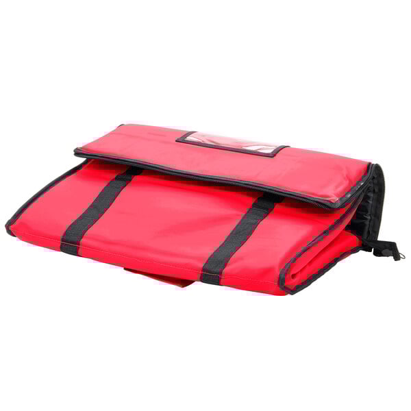Insulated Food Delivery Bag Red Nylon staurantStore