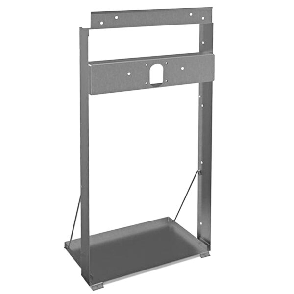 a metal frame with a hole in the middle