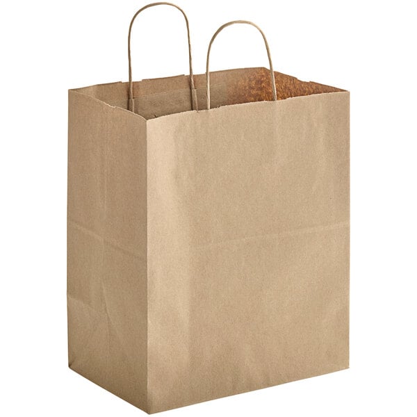 WHITE Kraft Shopping Gift Bags 60 Paper Weight Bag Only Choose Size and  Package Amount 