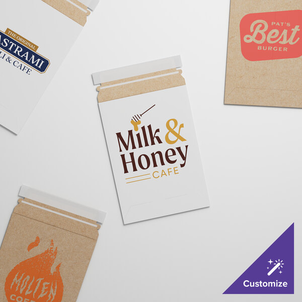 A white Lavex Stayflats envelope with brown text.