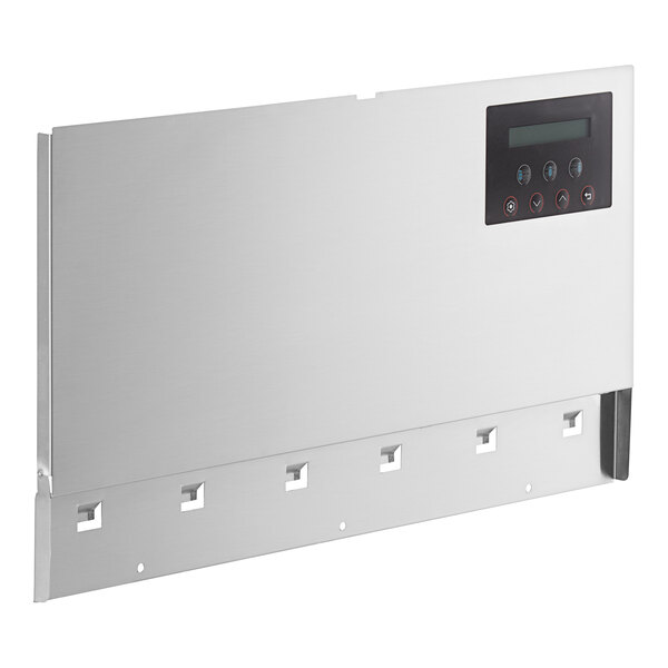 A white rectangular Narvon front panel with a black display and buttons.