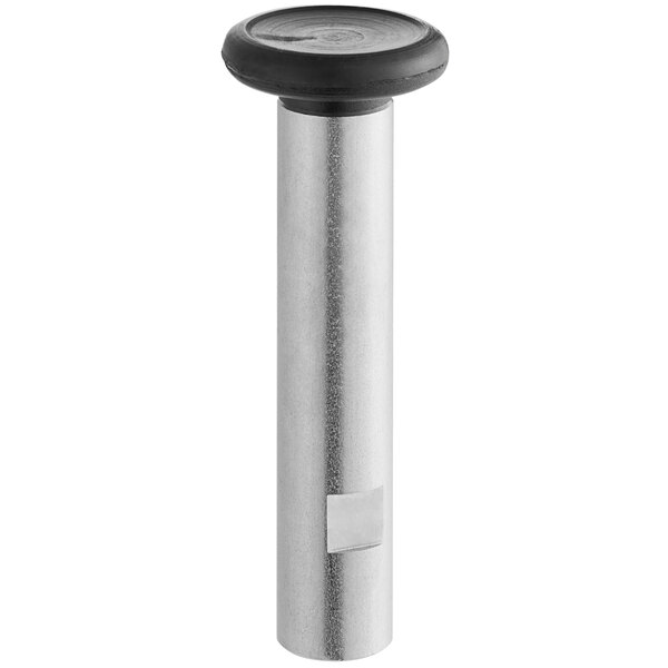 A metal cylinder with a black rubber cap labeled "Narvon"