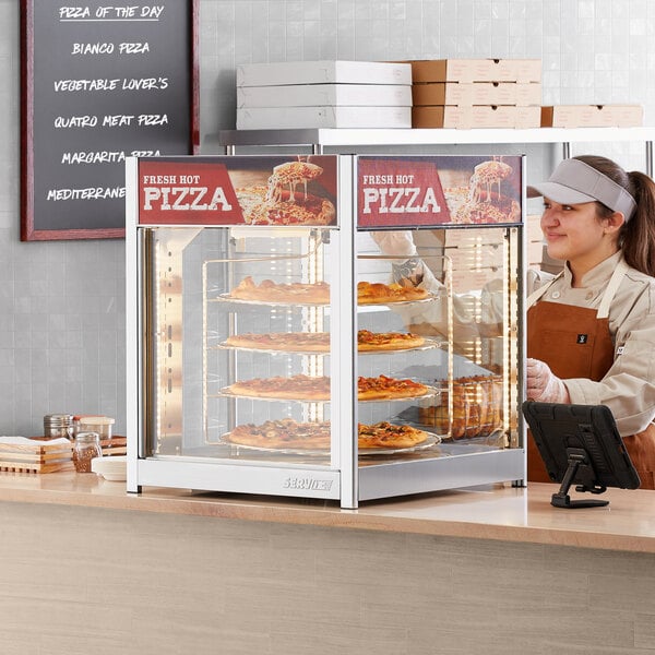 Electric Bread & Pizza Food Warmer Storage Display Cabinet Unit
