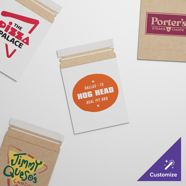 A close-up of a white Lavex Stayflats envelope.