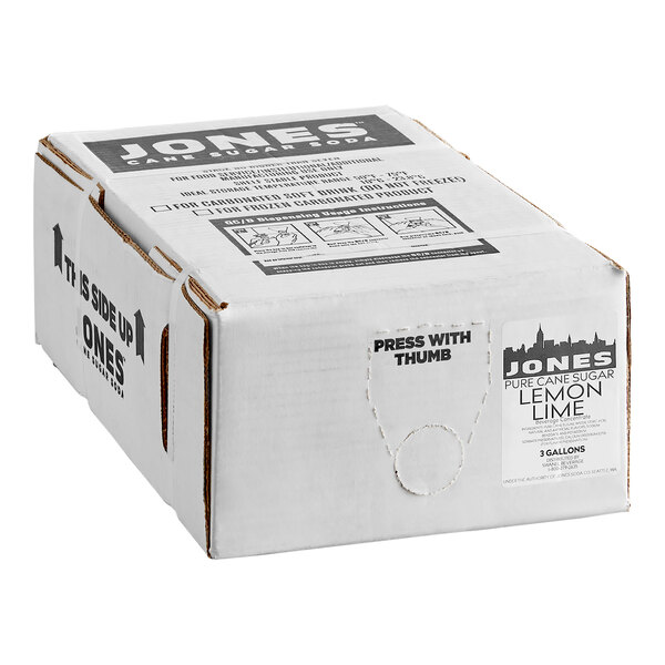 Jones Lemon Lime Beverage / Soda Syrup 3 Gallon Bag in Box