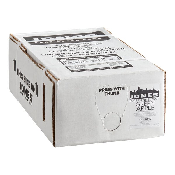 Jones Green Apple Beverage / Soda Syrup 3 Gallon Bag in Box