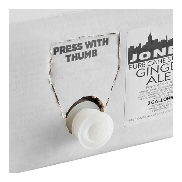 Jones Ginger Ale Beverage / Soda Syrup 3 Gallon Bag in Box