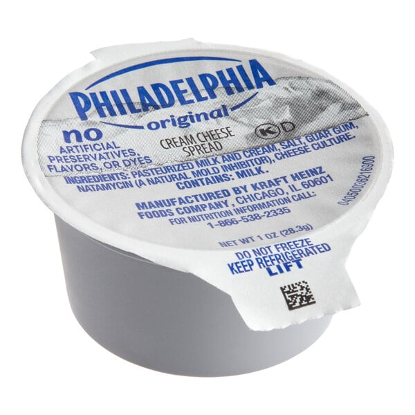 Philadelphia 1 oz. Original Cream Cheese Spread Portion Cup - 100/Case