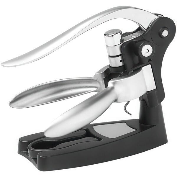 A Franmara 3-piece corkscrew set with black and silver corkscrews.