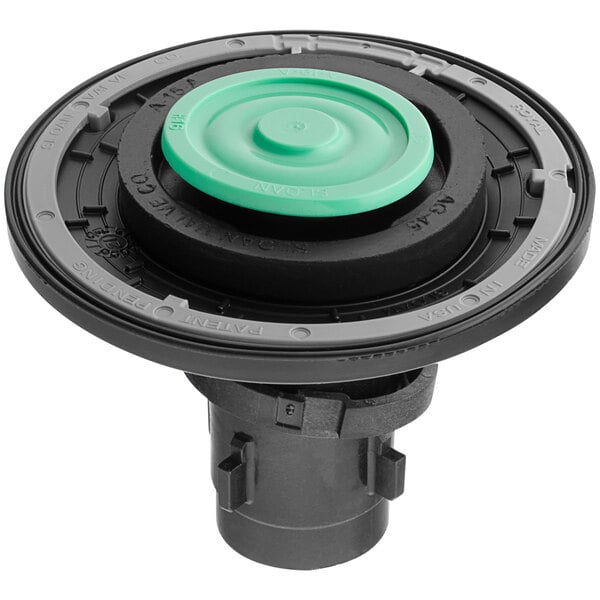 A black and green Sloan dual diaphragm kit.