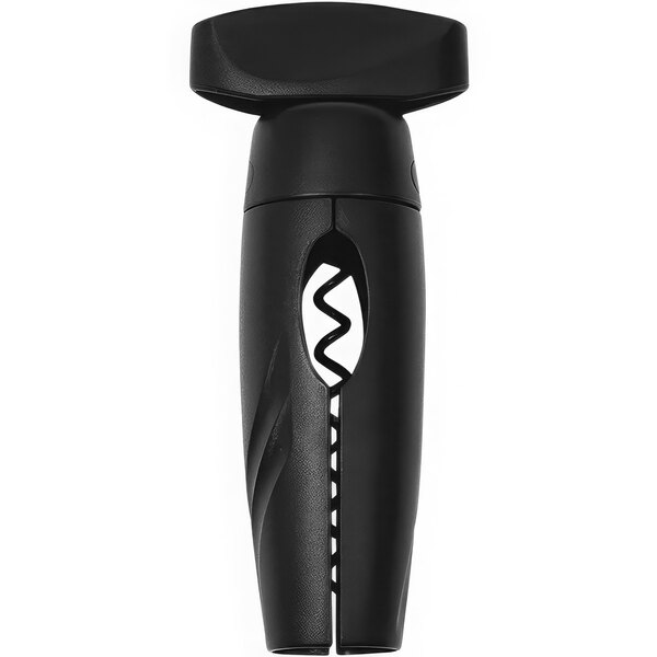 A Franmara Leonardo black corkscrew with a screw top.