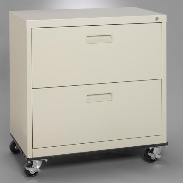 Hirsh 15030 Black Adjustable Lateral File and Storage Cabinet Dolly