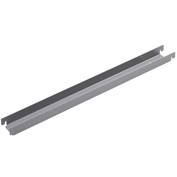 A platinum gray metal lateral rail kit with two long strips.