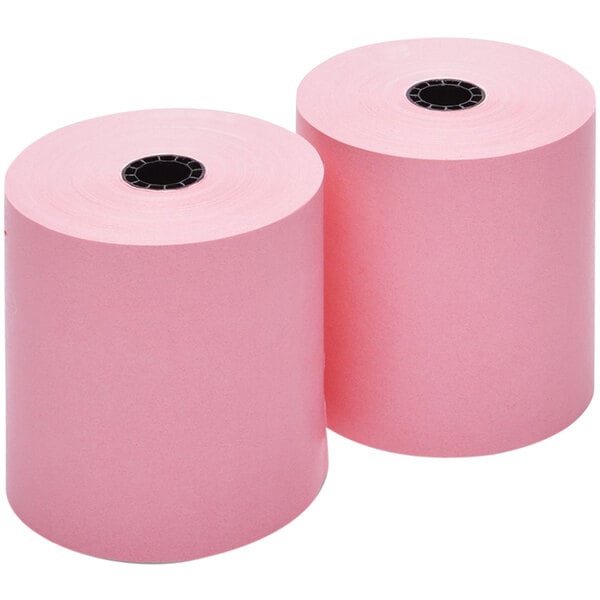 Point Plus 4 3/8 x 127' Thermal Cash Register POS Paper Roll Tape - 50/Case