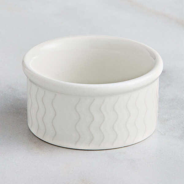 a white bowl with a white background