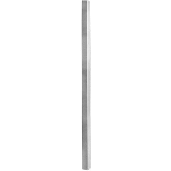 A white rectangular stainless steel molding bar with a long thin metal pole.